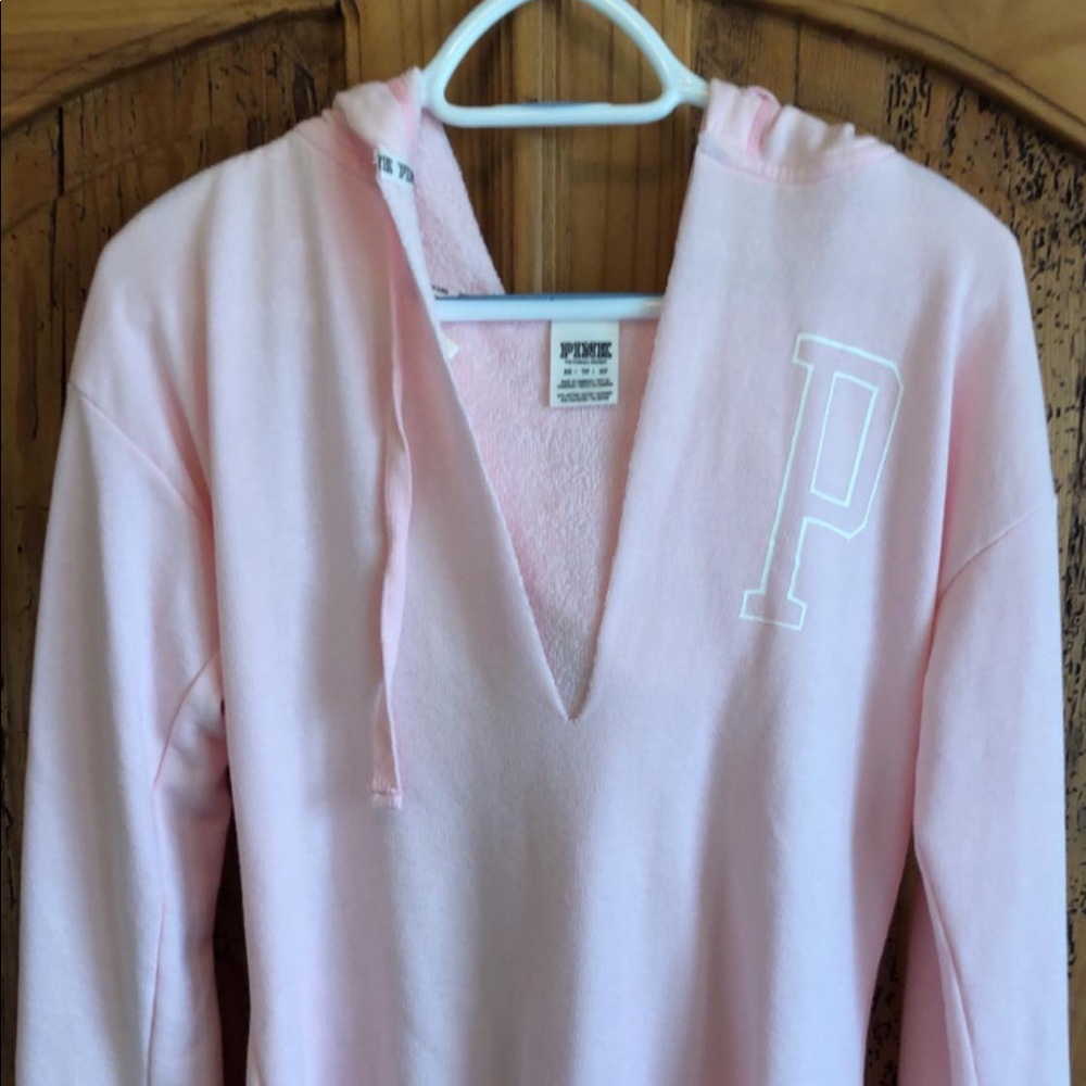 VS Pink V neck Hoodie